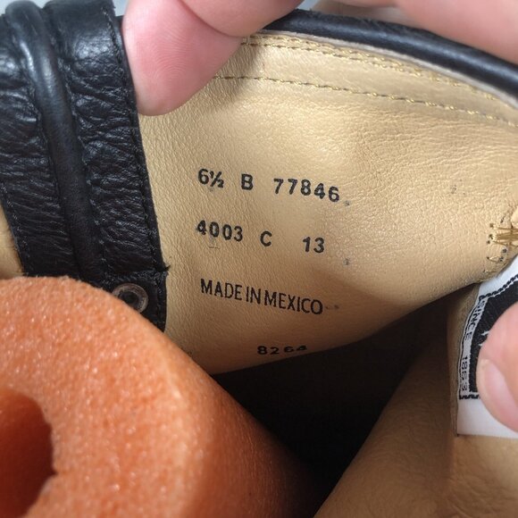 Frye Boots Womens 6.5 Black Western Harness Cowboy Ranch Rodeo NEW - Picture 14 of 16